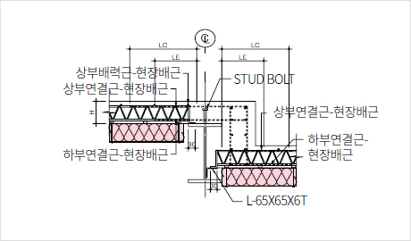 단차가 큰 단면 상세도